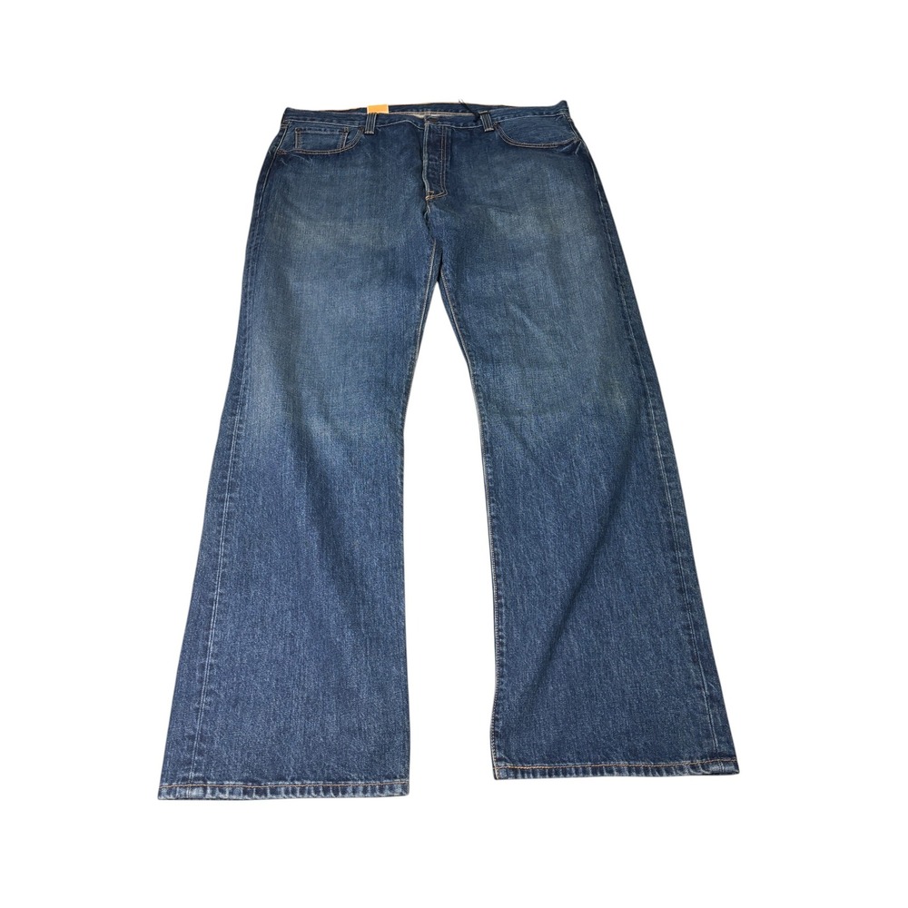 NWT Levis x Brooks Brothers 501 Men Blue Jeans 42x34 Button Fly USA DeadStock